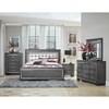 Allura 1916GY 7 pc Queen Panel Bedroom Set image 1