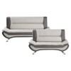 Veloce 8219BEG 2 pc Stationary Living Room Set image 1