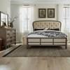 Americana Farmhouse 615-BR-QSHDM 5 pc Queen Upholstered Bedroom Set image 1