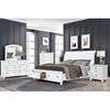 Charley 6-pc White King Sleigh Bedroom Set image 1