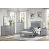 Seabright 1519GY 6 pc Twin Panel Bedroom Set image 1