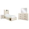 Cambeck B192B106 7 pc Twin Panel Bedroom Set image 1