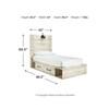 Cambeck B192B106 7 pc Twin Panel Bedroom Set image 15