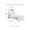 Cambeck B192B59 7 pc Twin Panel Bedroom Set image 11