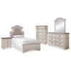 Realyn B743B44 7 pc Twin Panel Bedroom Set image 1