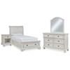 Robbinsdale B742B36 6 pc Twin Sleigh Bedroom Set image 1