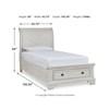 Robbinsdale B742B36 6 pc Twin Sleigh Bedroom Set image 12