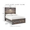 Drystan B211B72 6 pc Full Panel Bedroom Set image 8