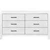 Corbin 1534NPWH 6 pc Queen Panel Bedroom Set image 4