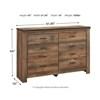 Trinell B446B78 6 pc Full Panel Bedroom Set image 7