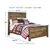 Trinell B446B78 6 pc Full Panel Bedroom Set image 9