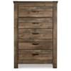 Trinell B446B89 9 pc Full Bookcase Bedroom Set image 3
