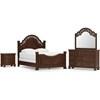 Lavinton B764B13 6 pc Queen Poster Bedroom Set image 1