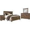 Trinell B446B88 6 pc Queen Panel Bedroom Set image 1