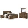 B446-56	B446-58	B446-97 (Trinell B446B94 6 pc King Panel Bedroom Set) image 1