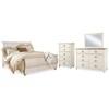 Willowton B267B42 6 pc King Sleigh Bedroom Set image 1