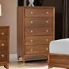 Ensemble de chambre à coucher Hepburne FM74000WN-Q-ST-5PC-C de 7 pièces (grand lit à panneaux) image 5
