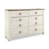 Willowton B267B65 7 pc Twin Panel Bedroom Set image 3
