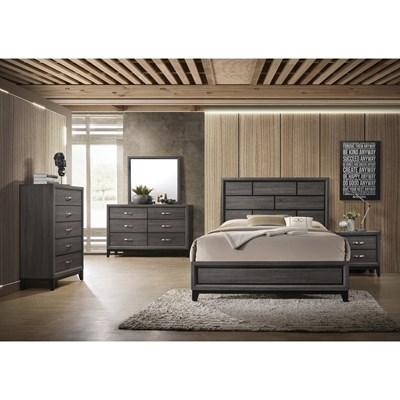 Crown Mark Ensemble de chambre à coucher Akerson B4620 de 6 pièces (très grand lit à panneaux)