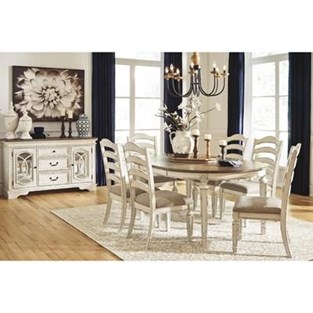 Signature Design by Ashley Realyn D743D11 7 pc Dining Set (Dining Room)