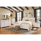 Signature Design by Ashley Willowton B267B38 6 pc King Panel Bedroom Set