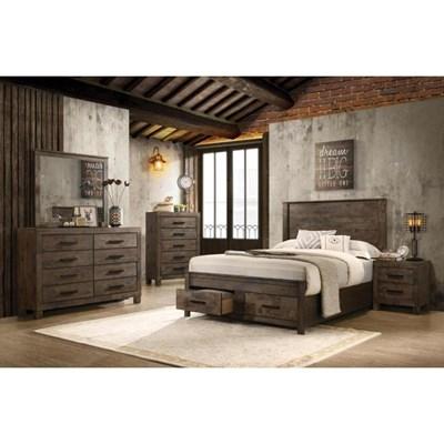 Coaster Furniture Ensemble de chambre à coucher Woodmont 222631KE de 7 pièces (très grand lit à panneaux)