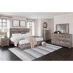 Signature Design by Ashley Ralinski B2587 6 pc King Panel Bedroom Set