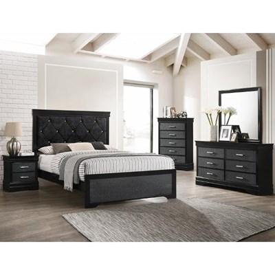 Crown Mark Ensemble de chambre à coucher Amalia B6918 de 7 pièces (lit double à panneaux)
