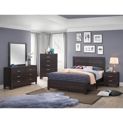 Crown Mark Ensemble de chambre à coucher Hopkins B9310 de 7 pièces (lit double à plateforme)