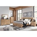 Signature Design by Ashley Hyanna B1050B18 5 pc King Platform Storage Bedroom Set