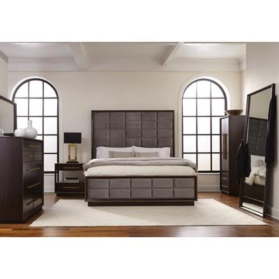 Coaster Furniture Ensemble de salle à coucher Durango 223261KE-S5 de 7 pièces (très grand lit à panneaux)