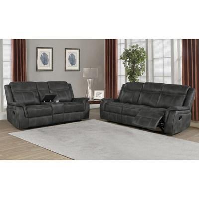 Coaster Furniture Ensemble de salle de séjour Lawrence 603504-S2 de 2 pièces (inclinable électrique)