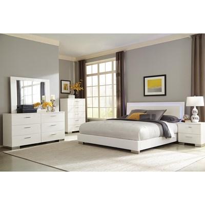 Coaster Furniture Ensemble de chambre à coucher Felicity 203500KE-S6 de 8 pièces (très grand lit)