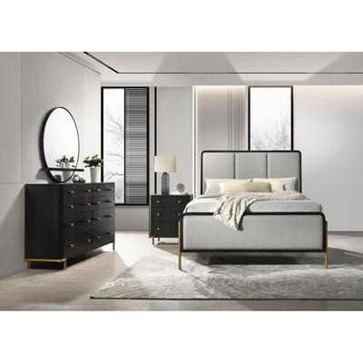 Coaster Furniture Ensemble de chambre à coucher 224331KE-S4 de 6 pièces (très grand lit à panneaux)