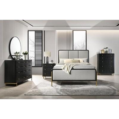 Coaster Furniture Ensemble de chambre à coucher 224331KE-S5 de 7 pièces (très grand lit à panneaux)