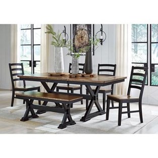 Signature Design by Ashley Wildenauer D634D2 6 pc Dining Set (Dining Room)
