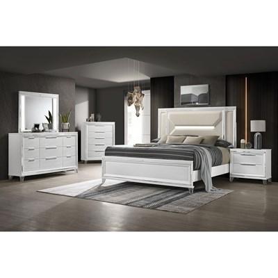Coaster Furniture Ensemble de chambre à coucher 224961Q-S4 de 6 pièces (grand lit à panneaux)