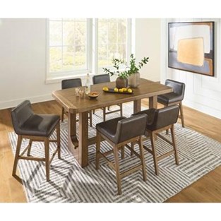 Signature Design by Ashley Cabalynn D974 7 pc Counter Height Dining Set (Dining Room)