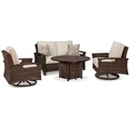 Signature Design by Ashley Paradise Trail P750P9 4-piece Outdoor Seating Set