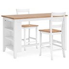 Signature Design by Ashley Gesthaven D398D3 3 pc Counter Height Dining Set