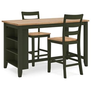 Signature Design by Ashley Gesthaven D401D3 3 pc Counter Height Dining Set (Dining Room)