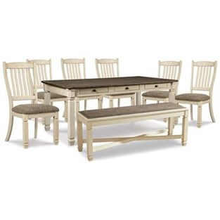 Signature Design by Ashley Bolanburg D647D26 6 pc Dining Set (Dining Room)