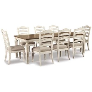 Signature Design by Ashley Realyn D743D5 9 pc Dining Set (Dining Room)