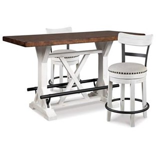 Signature Design by Ashley Valebeck D546D13 3 pc Counter Height Dining Set (Dining Room)