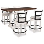 Signature Design by Ashley Valebeck D546D4 5 pc Counter Height Dining Set