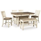 Signature Design by Ashley Bolanburg D647D12 6 pc Counter Height Dining Set