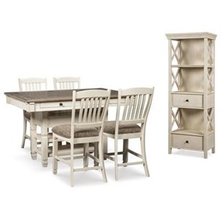 Signature Design by Ashley Bolanburg D647D21 6 pc Counter Height Dining Set (Dining Room)
