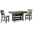 Signature Design by Ashley Tyler Creek D736D14 3 pc Counter Height Dining Set