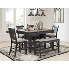 Signature Design by Ashley Tyler Creek D736D8 6 pc Counter Height Dining Set