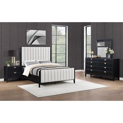 Coaster Furniture Ensemble de chambre à coucher Brookmead 224710KW-S4 de 6 pièces (Très grand lit Cali. rembouré)
